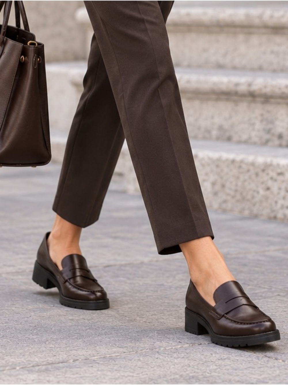 Cole Haan Camea Lug Loafer in Brown | 7.5